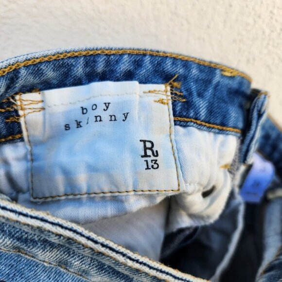 R13 Boy Skinny Jeans Jasper Stretch - Picture 10 of 13